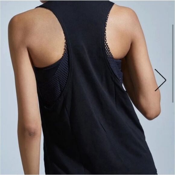 Koral Villa Mesh Racerback Tank Size Medium Black - Picture 5 of 14